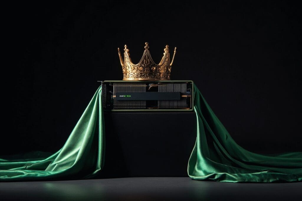 A graphics card wearing a kings crown a visual metaphor for the FAQ on what is the best GPU for gaming A graphics card wearing a kings crown a visual metaphor for the FAQ on what is the best GPU for gaming