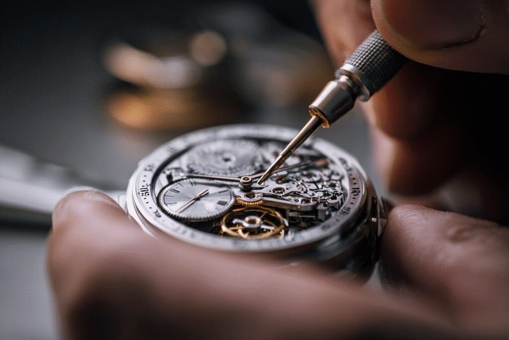A person tuning a watch to make it run smoother a metaphor for the FAQ on how to increase FPS on PC A person tuning a watch to make it run smoother a metaphor for the FAQ on how to increase FPS on PC