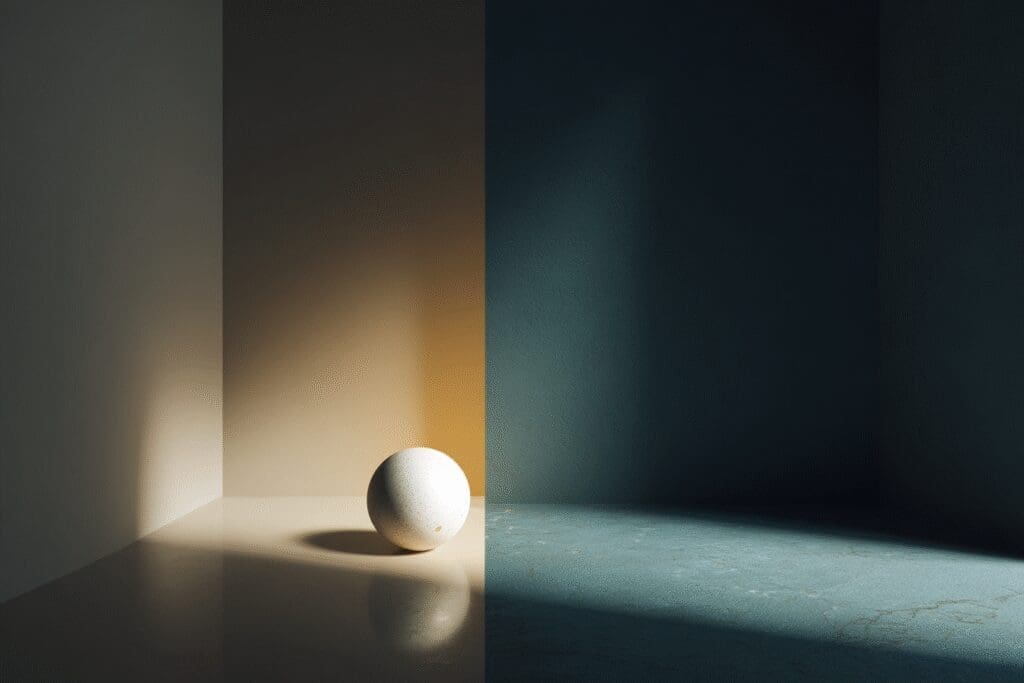 A side-by-side comparison of simple and realistic lighting explaining what is Ray Tracing in NVIDIA GPUs
