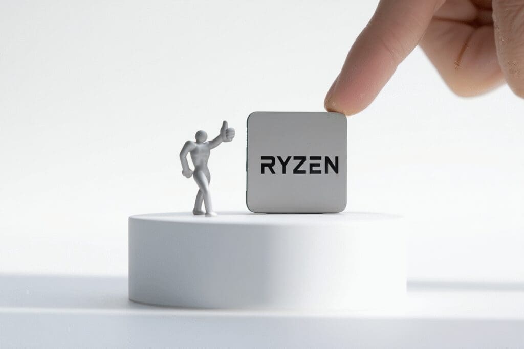 A thumbs-up gesture for a CPU answering the FAQ is Ryzen 5 7600X good for gaming