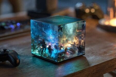 A tiny PC projecting a massive game hologram answering are mini PCs good for gaming
