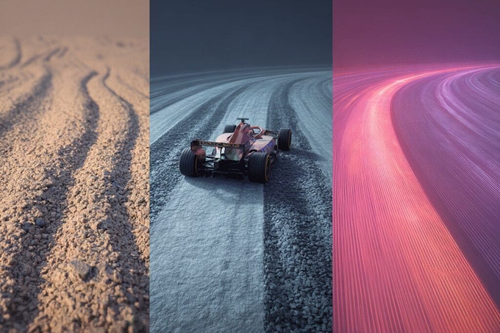 Three race tracks of increasing quality a metaphor for the FAQ on what is a good FPS for gaming Three race tracks of increasing quality a metaphor for the FAQ on what is a good FPS for gaming